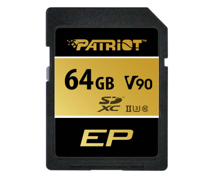 Karta pamięci SD Patriot 64GB EP SDXC V90 UHS-II U3 300MB/s